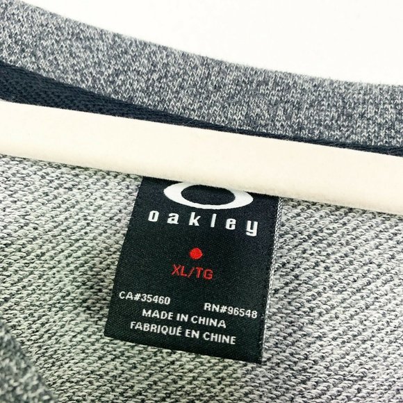 Oakley XL Gray Graphic Wide Scoop Neck Sweater - Picture 5 of 7